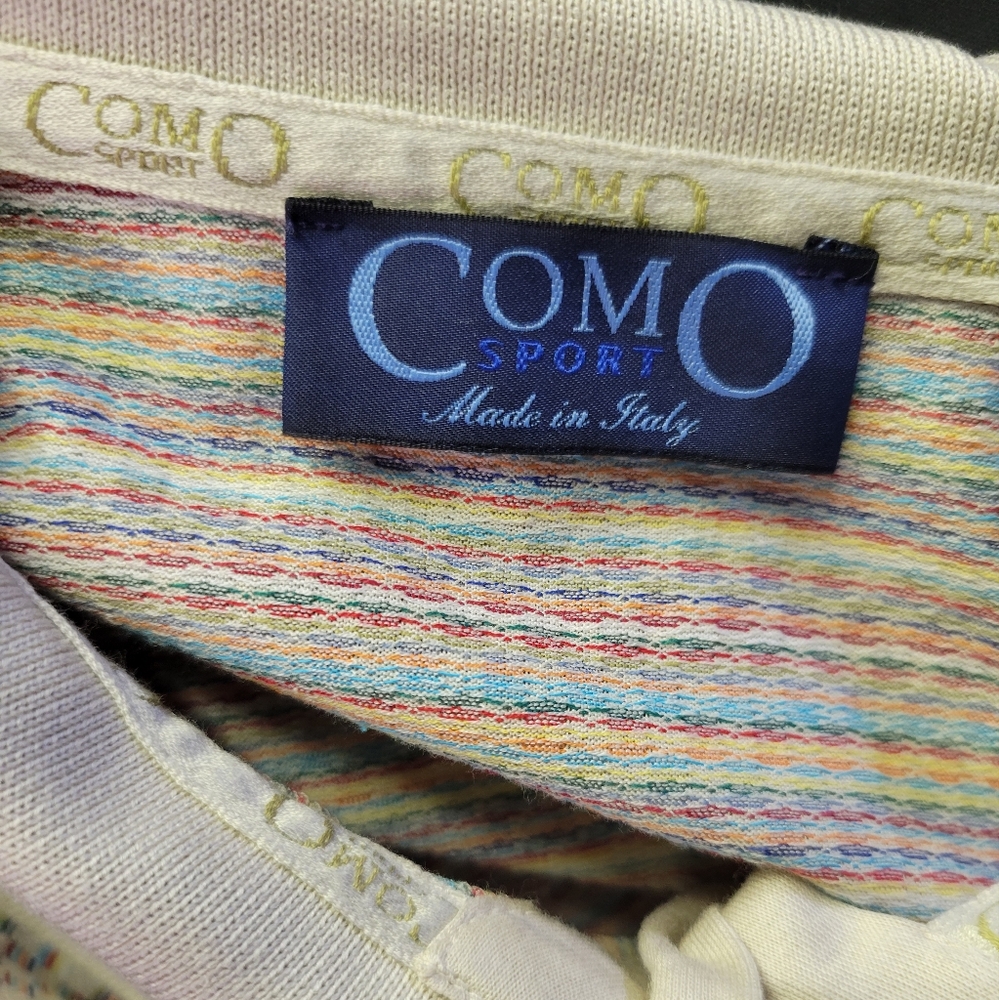 Como Sport Double Mercerized Short Sleeve Polo Shirt sz M‎ - Picture 7 of 8